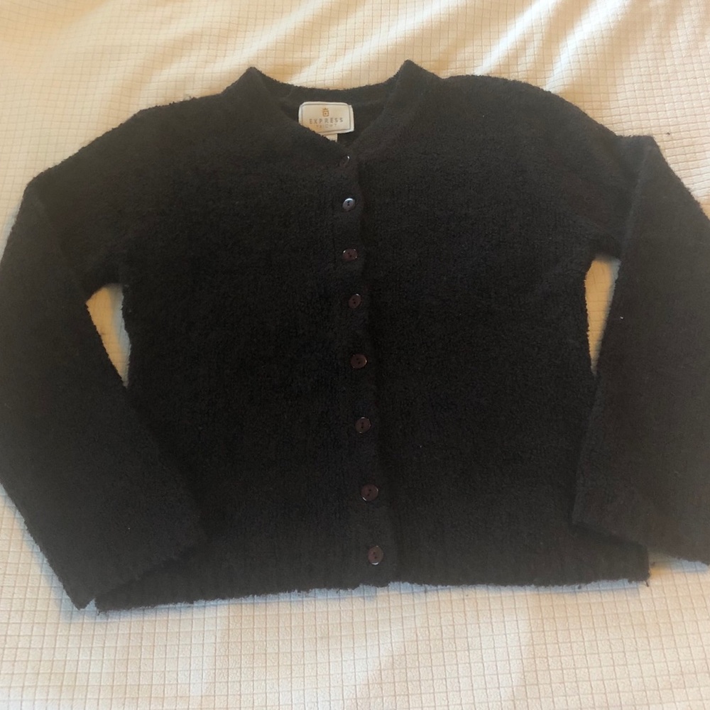 Express Dark Brown Cardigan Sweater